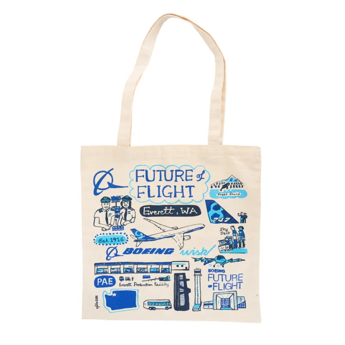Boeing Future of Flight Destination Canvas Tote Bag